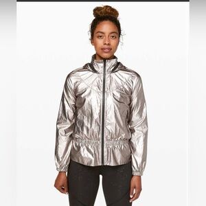 EUC Lululemon Stronger as One Jacket *lululemon X Barrys 
(Titanium Foil) sz 10